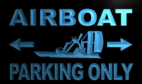 Airboat Parking Only Neon Light Sign